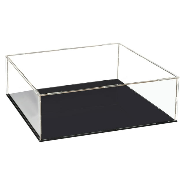 Unique Bargains Présentoir en Acrylique Transparent, Boîte de Présentation, Protection Antipoussière, Cube Vitrine, Boîte d'Exposition pour Objets de Collection 30x25x15 cm