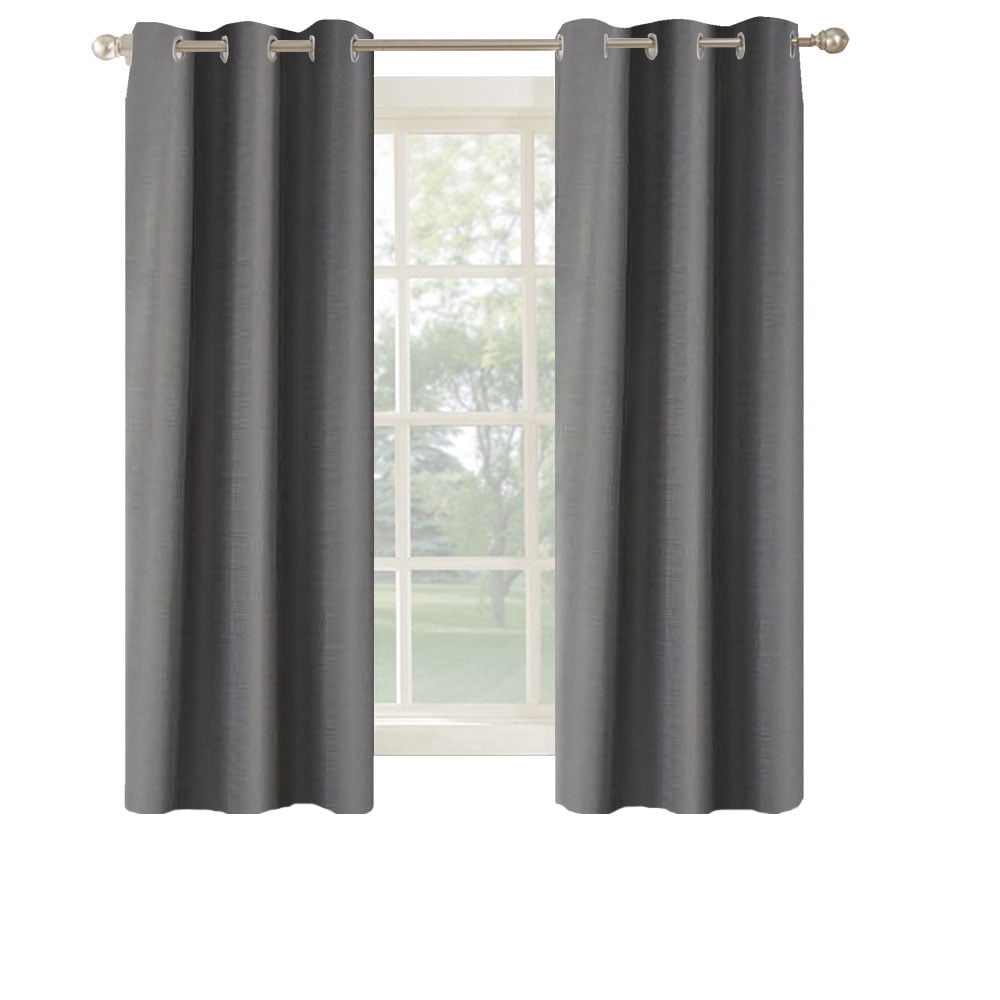 Mainstays Blackout Curtains, Set of 2, Navy Solid, 37 x 84