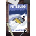 thumbnail image 2 of Pittsburg, New Hampshire, Snowmobile Scene (12x18 Wall Art Poster, Room Decor), 2 of 3