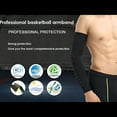 thumbnail image 5 of TELOLY Arm Elbow Sleeves, Honeycomb Crashproof Arm Elbow Pads, Basketball Shooting Sleeve, Sports Compression Arm Upgrade Protection for Baseball Football Volleyball Cycling, Black, L, 5 of 7