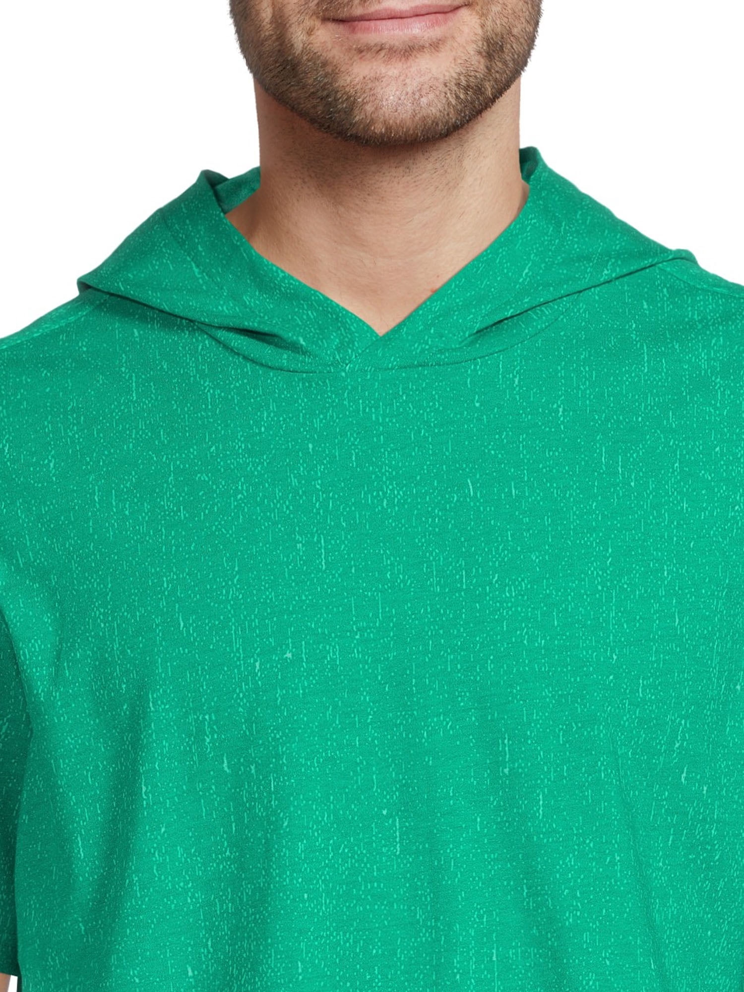 Athletic Works Men's and Big Men's Active Hoodie with Short Sleeves, up to Size 5XL