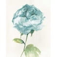 thumbnail image 2 of Wild Apple Portfolio 26x32 White Modern Wood Framed Museum Art Print Titled - Antique Floral on Cream II Blue, 2 of 4