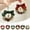 Multicolor, variant on Danhjin Jingle Bells for Door Knob, Christmas Door Decorations with Velvet Ribbon, Festive Hanging Bells for Indoor Outdoor Home Holiday Decor, 4.7*2*3.9in