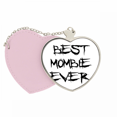 thumbnail image 1 of Mejor mombie nunca palabras familia bendiga Bolsa de viaje Mirror maquillaje corazón rosa, 1 of 4