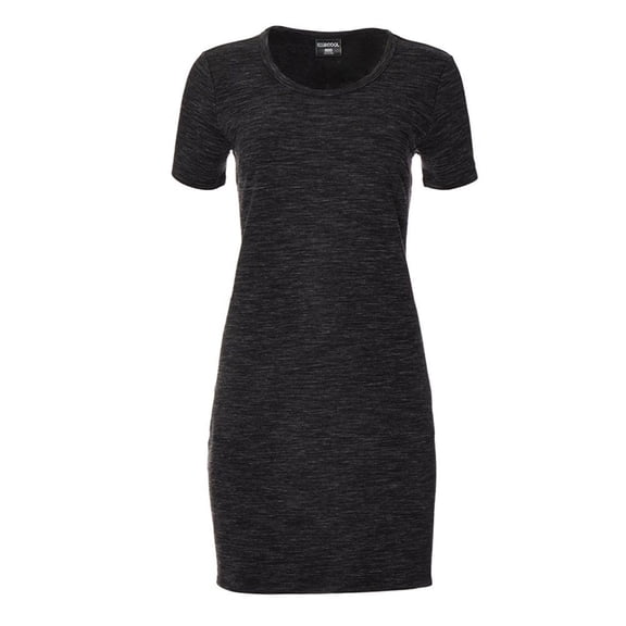 32 Degrees Womens Size Small Short Sleeve Dress, Black Space Dye