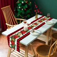 thumbnail image 4 of Camino de mesa con estampado navideño, mantel con bandera de Navidad, decoración de Año Nuevo, 2023, 4 of 4