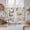 Multicolor, variant on Happy Easter Kitchen Curtains 45 Inch Length, Spring Grey Bunny Colorful Eggs Flower Brown Tiers Curtains for Bathroom Bedroom Cafe, Light Filtering Small Window Treatment Drapes 2 Panels 42"Wx45"L