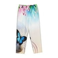 thumbnail image 4 of Daiia Butterfly In Blossoms Zen Women's Sleep Pant with Pockets and Drawstring,Pajama Pants-XX-Large, 4 of 9