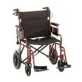 Nova 22 Wide Transport Chair w/ 12 Inch rear wheels HSA/FSA Eligible ...