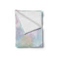 thumbnail image 2 of Pastel Soft Flannel Fleece Throw Blanket, Retro Style Pattern with Hexagonal Shapes Random Overlaps Cheerful Soft, Cozy Plush for Indoor and Outdoor Use, 70" x 90", Multicolor, by Ambesonne, 2 of 6
