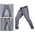 thumbnail image 4 of Ropa de calle para hombre moda Casual Hip Hop Cargo Pants pantalones de senderismo para actividades al aire libre - Gray_S Sunnimix Pantalones tipo cargo, 4 of 8