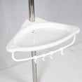 thumbnail image 2 of Shoreew Corner Shower Caddy Anti-Rust Coating Simple Installation Four-Tier Height Adjustable Shower Caddy Storage Rack, 2 of 7