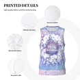 thumbnail image 6 of Gaeub Round Snow Merry Christmas Men's Mesh Basketball Jersey, Quick-Drying Sleeveless Top S-4XL, Loose Muscle Tank Top -4X-Large, 6 of 9