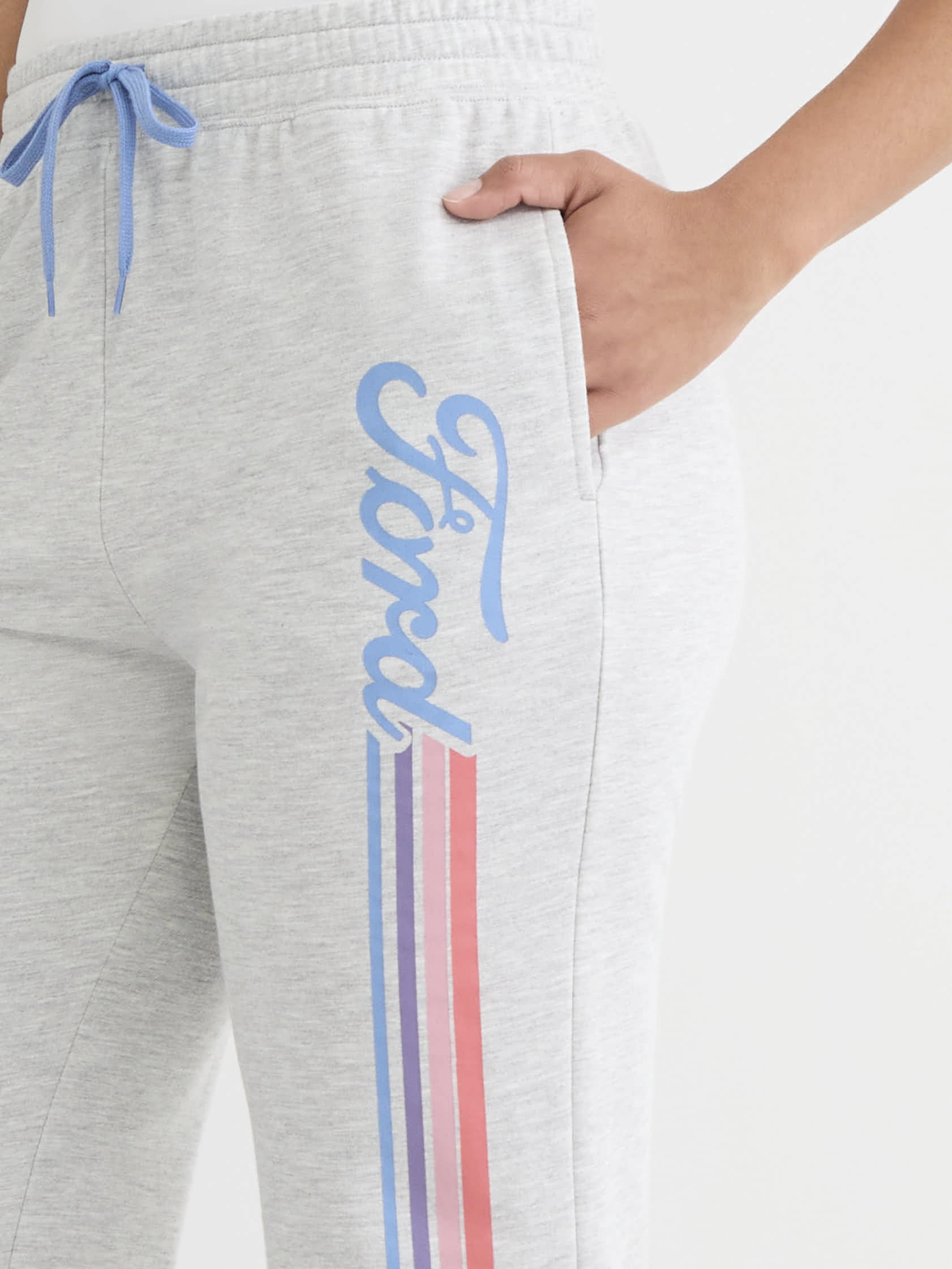 Ford Bronco Women's French Terry Graphic Wide Leg Sweatpants, Sizes XXS-XXL