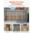 thumbnail image 2 of KFFKFF Gate Construction Set, Suitable for 60 to 96 in Broad Passages, Rises from 4 to 5 ft Tall Barrier, Modifiable Gate Construction Set, Sag-Resistant Complete Gate Frame Set with Latch Lock, 2 of 9