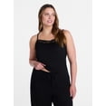 thumbnail image 2 of Joyspun Women’s Lace Trim Ribbed Modal Cami, Sizes XS-3X, 2 of 5
