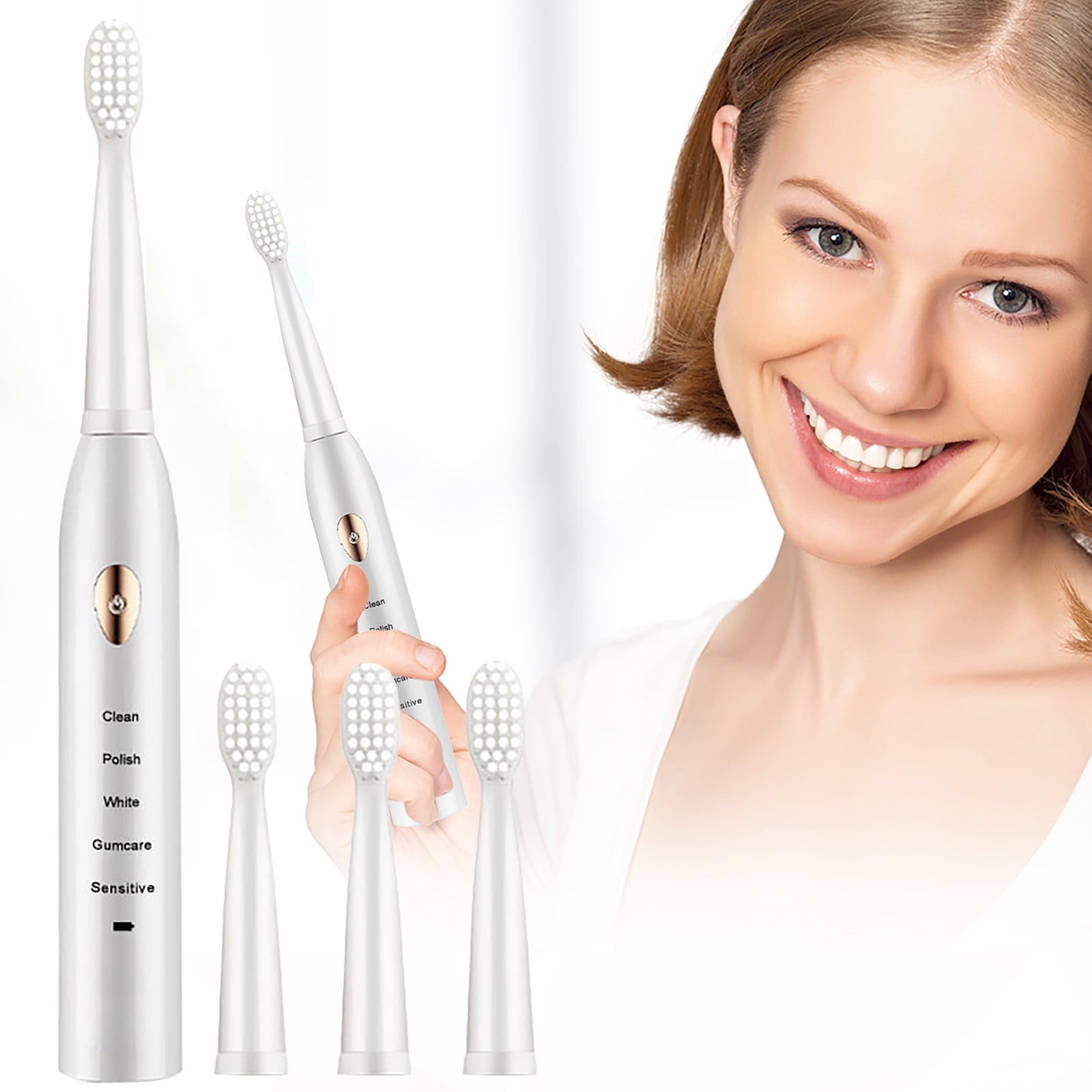 Soft Bristle Electric Toothbrush, Rechargeable Waterproof Electric