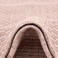thumbnail image 3 of Unique Loom Outdoor Solid Collection Area Rug (2' 7" x 12' Runner Whisper Pink/Ivory), 3 of 6