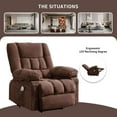 thumbnail image 5 of JONPONY Power Lift Recliner Chair Recliners for Elderly with Heat and Massage Recliner Chair for Living Room with Infinite Position and Side Pocket,USB Charge Port,Brown, 5 of 14