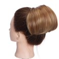 thumbnail image 2 of Chouchou Classique à Clipser en Forme de Beignet, Extension de Cheveux avec Cordon de Serrage, 2 of 6