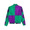 thumbnail image 6 of iiniim Girls Horse Racing Jacket Color Contrast Coat Long Sleeve Zipper Top for Kids Riding Show Green 16, 6 of 7