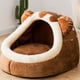 thumbnail image 5 of cama para perros, cálida cama para mascotas, cama para , , casa suave, camas para mascotas de invierno cálidas y suaves para - Marrón m Colco Perrera de cama de nido lavable, 5 of 7