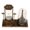 Golden C, variant on Retro Style Collectible Crafts- Hourglass glass Clock with Star Light , Unique Housewarming Gifts-125x155mm - Golden, 125x155mm