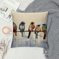 thumbnail image 2 of Nawypu Decorative Lumbar Birds Throw Pillows Covers Hand-Painted Birds Tree Pillow Case, 2 of 5
