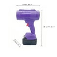 thumbnail image 3 of Handheld Snow Blower for Cars, 38000RPM Brushless Electric Turbo Blowers Jet Fan 200m/s Violent Car Dryer Handheld Dust Blowing Tool for Lawn Care, Yard, Garage, Leaves, Dust, 3 of 6