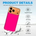 thumbnail image 4 of Case For Apple iPhone Air / 17 Pro / 17 Pro Max Series Case, Slim Thin Transparent Flexible Clear TPU Shockproof Phone Case For iPhone 17 Series, Bright Pink, 4 of 6