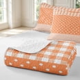 thumbnail image 4 of Manfei Classic Plaid Quilt King,Cute Polka Dot King Coverlet Set,Pink,3-Piece,1 Bedspread and 2 Pillowcases, 4 of 7