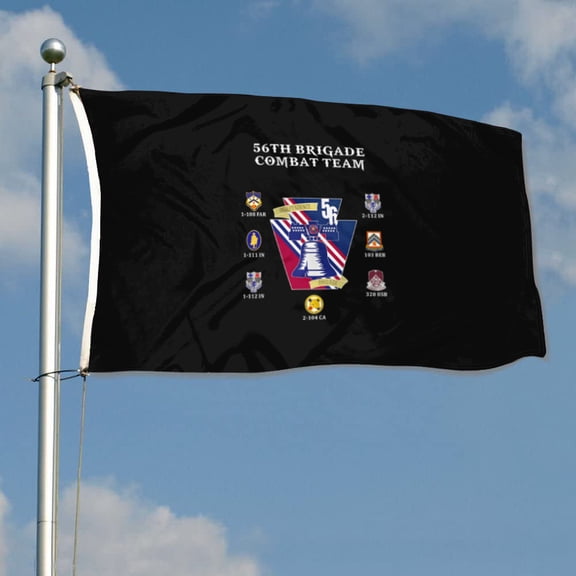 56th Brigade Combat Team 28th Infantry Division US Army Flag 3x5Feet Outdoor Indoor Decoration Flag with Brass Grommets