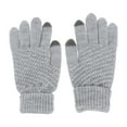 thumbnail image 1 of Par de guantes tejidos de lana para teléfono móvil con pantalla táctil / tableta / MP5 (gris), 1 of 8
