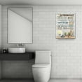 thumbnail image 4 of Farmhouse Bathroom Wall Art Flower Pictures Wall Decor Bathroom Rules Inspirational Quotes Canvas Painting Print Artwork Modern Home Decor Framed for Bathroom 12inx16in, 4 of 6
