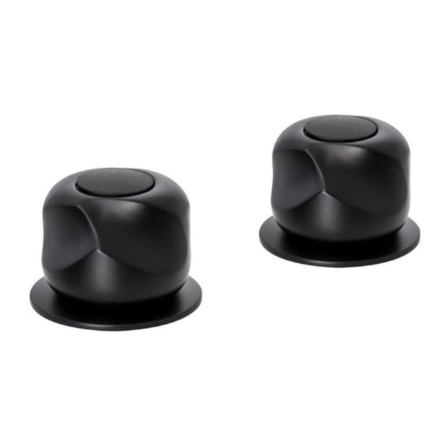 Juego de Manerales Hidroflud Color Negro Acabado Mate con Chapeton Material Zinc Griferia Convencional