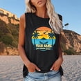 thumbnail image 2 of Camiseta holgada sin mangas con cuello redondo y estampado de moda para mujer Pompotops lopia993890, 2 of 4