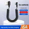 thumbnail image 2 of Double-bend spring data cable USB to TYPE-C Mobile Fast Charging Phone, 2 of 8