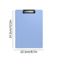 thumbnail image 3 of Bwomeauty Teacher Supplies, A4 Board Clip Folder Clipboard Office Supplies A4 Clipboard Writing Board Thickened Data Clip Meeting Records Writing File, Womens Gifts, 12x8.7inch, 3 of 6