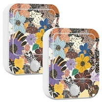 Yayeee 2-Pack Plug in LED Night Lights with Light Sensors Motion Detectors, Colorful Flowers