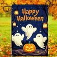 thumbnail image 5 of Garden Flags 12x18 Inch Halloween Garden Flag Fall Flags for Outside Vertical Double-Sided Ghost Pumpkin Spooky Lantern Outdoor Yard Banner Holiday House Decor for Porch Lawn Home Garden, 5 of 6