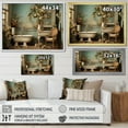thumbnail image 4 of Designart "Bathroom Toilet Vintage beauty III" Bath & Laundry Floater Framed Wall Art Living Room, 4 of 7