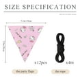 thumbnail image 5 of Hello kitty Banner Triangle Bunting Banner, 12 Pieces Christmas Party Bunting Canvas Flags Pennant Garland for Christmas Halloween Party Outdoor and Home Decoration, 5 of 5