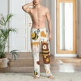 thumbnail image 2 of Naloa Cute Bee Honey Jar Hive Bear Pajama Pants Men, PJ Bottoms, Sleep & Lounge Pants-XX-Large, 2 of 6