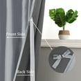 thumbnail image 3 of Hiasan Luxury Velvet Curtain with Tiebacks-Blackout Curtains for Bedroom/Living Room, Rod Pocket, Silver Grey, 52" x 84", Set of 2, 3 of 12