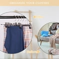 thumbnail image 6 of ZYENRY 20 Pcs Pant Hangers with Clips, 11.8Inch Skirt Hangers with Non-Slip Adjustable Clips, Stainless Steel Hanger with Clip, 360° Rotatable Ultra Thin Coat Trousers Pants Hangers for Space Saving, 6 of 7