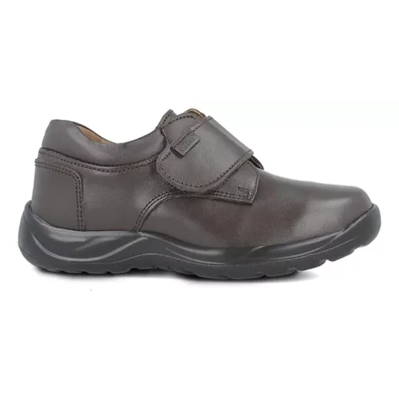 Zapatos Escolares Audaz Niño Piel Casual Café