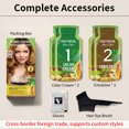 thumbnail image 1 of Herbal Essence Hair Dye - Self-Application Dye Cream for Gray Coverage (Golden,60ml x 3 Pack), 1 of 5
