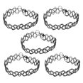 thumbnail image 1 of 5X Pulsera de Tobillo Ajorca de Estiramiento Negro Tatuaje Vintage Retro Alhena, 1 of 4