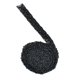 thumbnail image 5 of 1 Yarda Cinta de Borde de Borla Elegante de Galón para Sombrero / Sombrerería Negro Zulema Ajuste del cordón de la cinta del hilado de lana, 5 of 8
