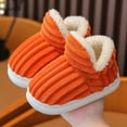 thumbnail image 6 of XIMIN Kids Boys Girls Fuzzy Slipper Faux Fur Lined Machine Washable Cozy & Stylish Slipper Non-Slip Soft Sole Indoor House Flat Shoes Outdoor Winter Warm Slippers, 6 of 7